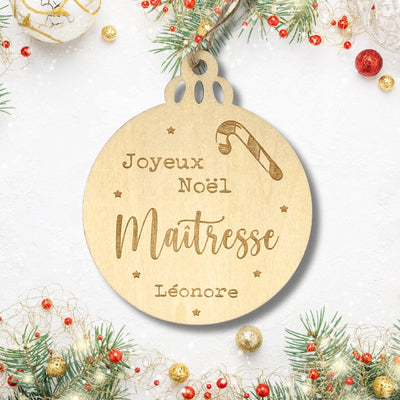 boule personnalisée pour ATSEM Maitresse