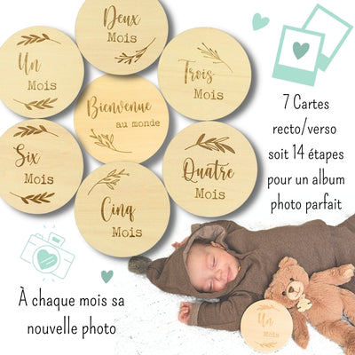 Carte photo mois bébé