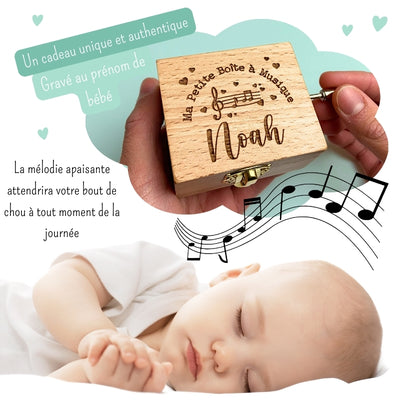 cadeau de naissance boite à musique 