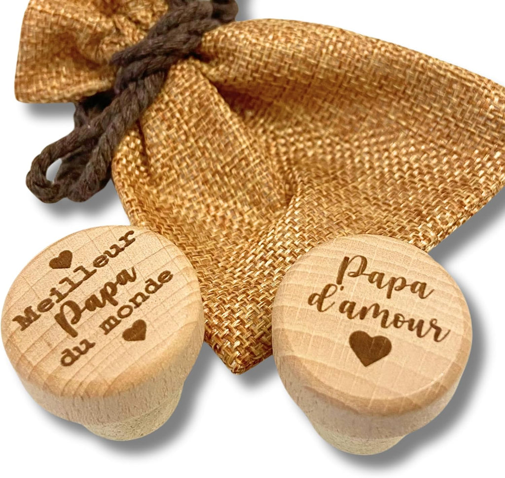 Cadeau Beau Pere Ernestine - Lot De 4 Bouchons Papa Fête Des Pères - Cadeau Fête Idée Cadeau Originale Cadeau Beau Pere Ernestine - Lot De 4 Bouchons Papa Fête Des Pères - Cadeau Fête Idée Cadeau Originale