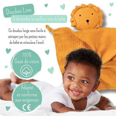 peluche lion naissance