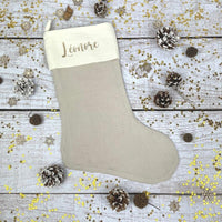 botte de noel beige