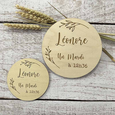 Carte etape naissance personnalisée
