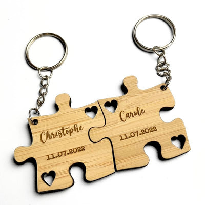2 Porte-clés puzzle personnalisé