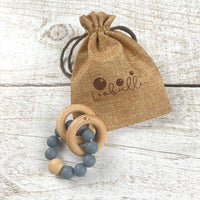 Anneau de Dentition - Silicone et Bois - 10 couleurs