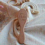 Brosse bébé à poils - Feuille - Elodie