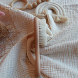 Brosse bébé à poils - Feuille - Elodie