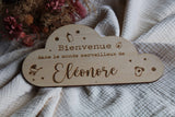 Plaque de Porte Nuage - Motifs Leobulle - Eléonore