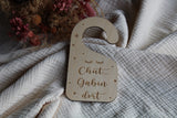 Accroche-porte - Chut Gabin dort