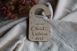 Accroche-porte - Chut Victoria dort
