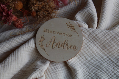 Carte 10 cm - Bienvenue Andrea