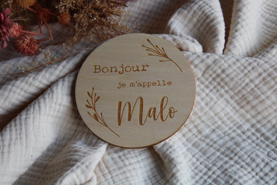 Carte 10 cm - Je m'appelle Malo