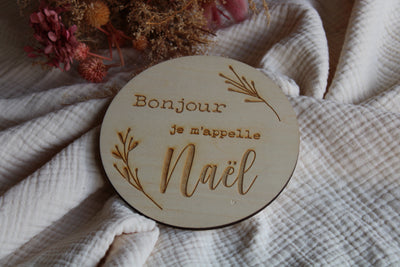 Carte 14 cm - Je m'appelle Naël