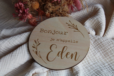 Carte 14 cm - Je m'appelle Eden