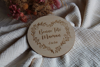 Carte 14 cm - Bonne fête Maman - Jade
