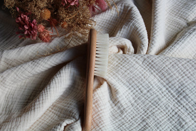 Lot Brosse bébé en poils & picots - Feuille - Aylin