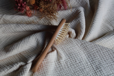 Lot Brosse bébé en poils & picots - Feuille - Aylin