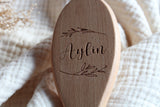 Lot Brosse bébé en poils & picots - Feuille - Aylin