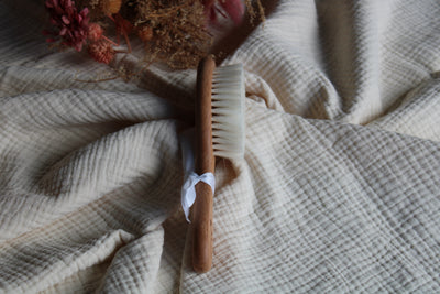 Brosse bébé en poils - Ourson - Sacha