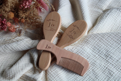 Kit brosses & peigne - Feuille - Léo