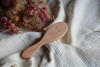 Brosse bébé à picots - Ourson - Isaac
