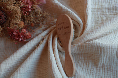 Brosse bébé en poils - Feuille - Maïa