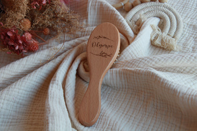 Brosse bébé à picots - Feuille - Olympe