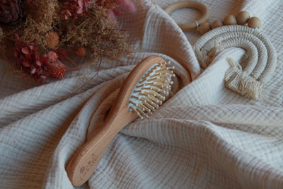 Brosse bébé à picots - Feuille - Olympe