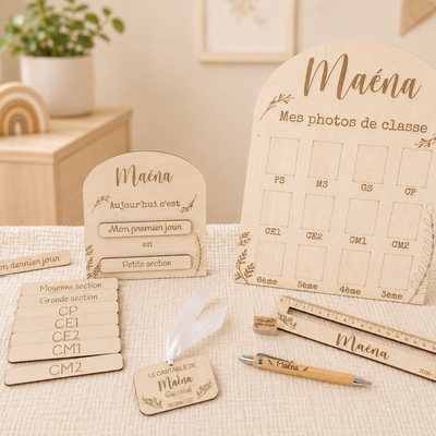 Kit Rentrée Signature Leobulle Personnalisé – Les 6 Indispensables pour une Rentrée Inoubliable