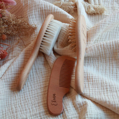 Kit brosses & peigne - Feuille - Elena