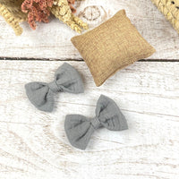 Lot de Barrettes - Gaze de coton - 11 couleurs