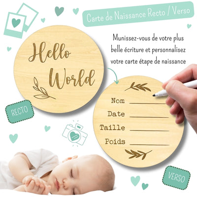 carte naissance information bébé
