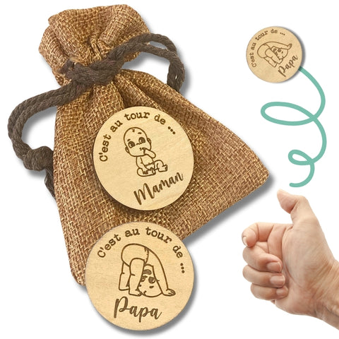 Lot de 30 à 1 000 jetons en bois personnalisés de 3,8 cm, gravés avec votre logo/texte ou image sur une copeaux de bois, parfaits pour bar, fête, mariage, événements d'entreprise, promotions Lot de 30 à 1 000 jetons en bois personnalisés de 3,8 cm, gravés avec votre logo/texte ou image sur une copeaux de bois, parfaits pour bar, fête, mariage, événements d'entreprise, promotions