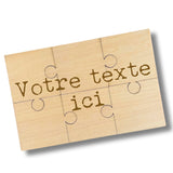 Puzzle Personnalisé en bois - Texte de votre choix