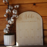 Support photo de classe personnalisé en bois motif coccinelle pour enfant