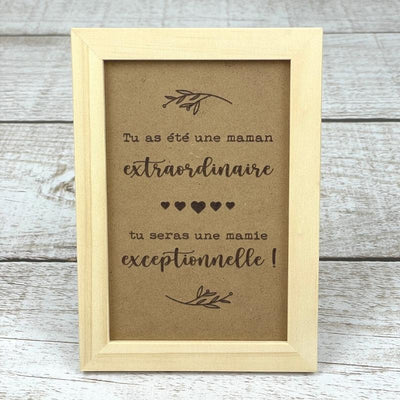 Cadre Photo Aimant 'Et Si Je T'appelais Mamie' - Cadeau Original Pour Annoncer Une Naissance