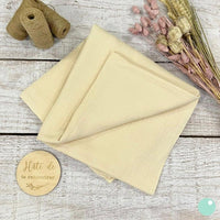 Couverture bébé en gaze de coton couleur Ecru