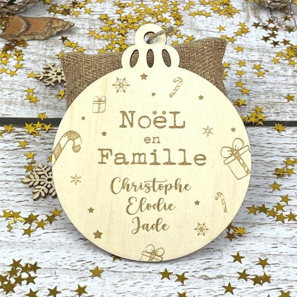 Boule Noel en famille