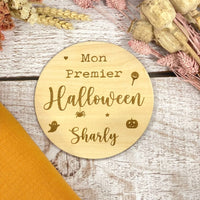 Plaque Halloween Personnalisable - Mon premier Halloween